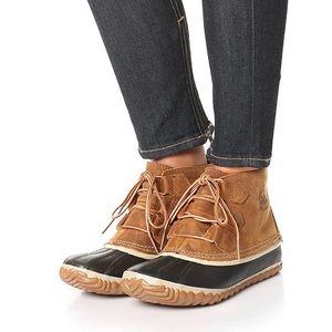 New Sorel Women’s Out N' About Leather Duck Boots